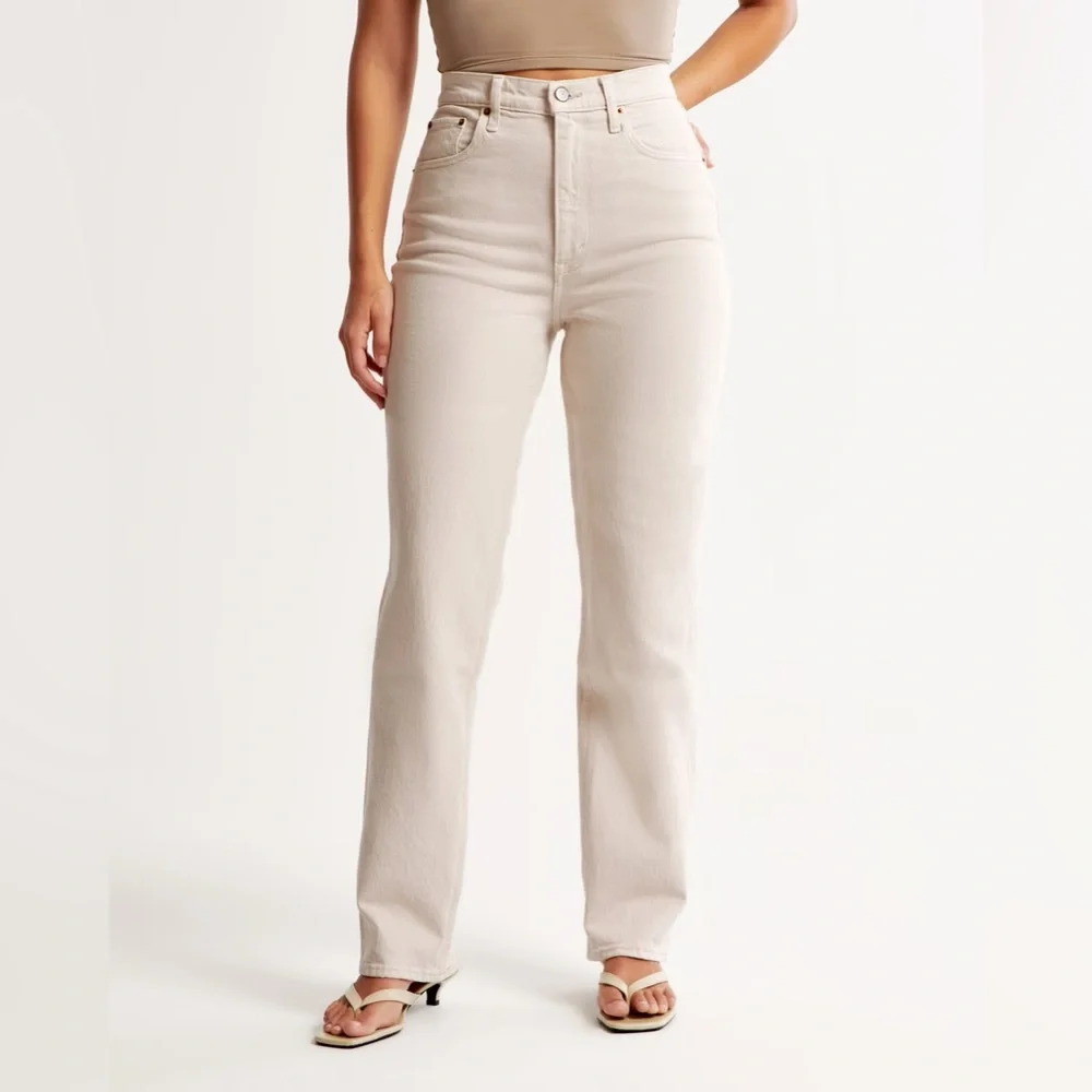abercrombie curve love 90s straight jeans - Picture 5 of 5